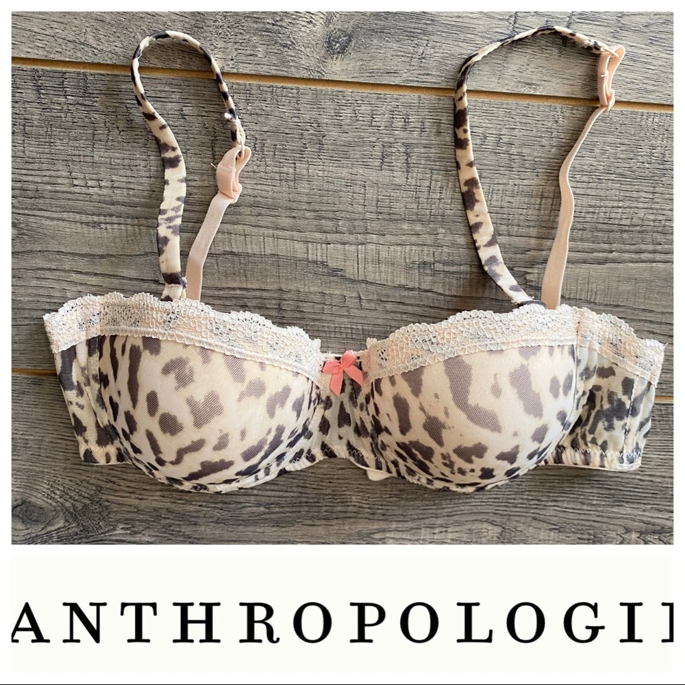 Anthropologie Blush Demi Bra 34B